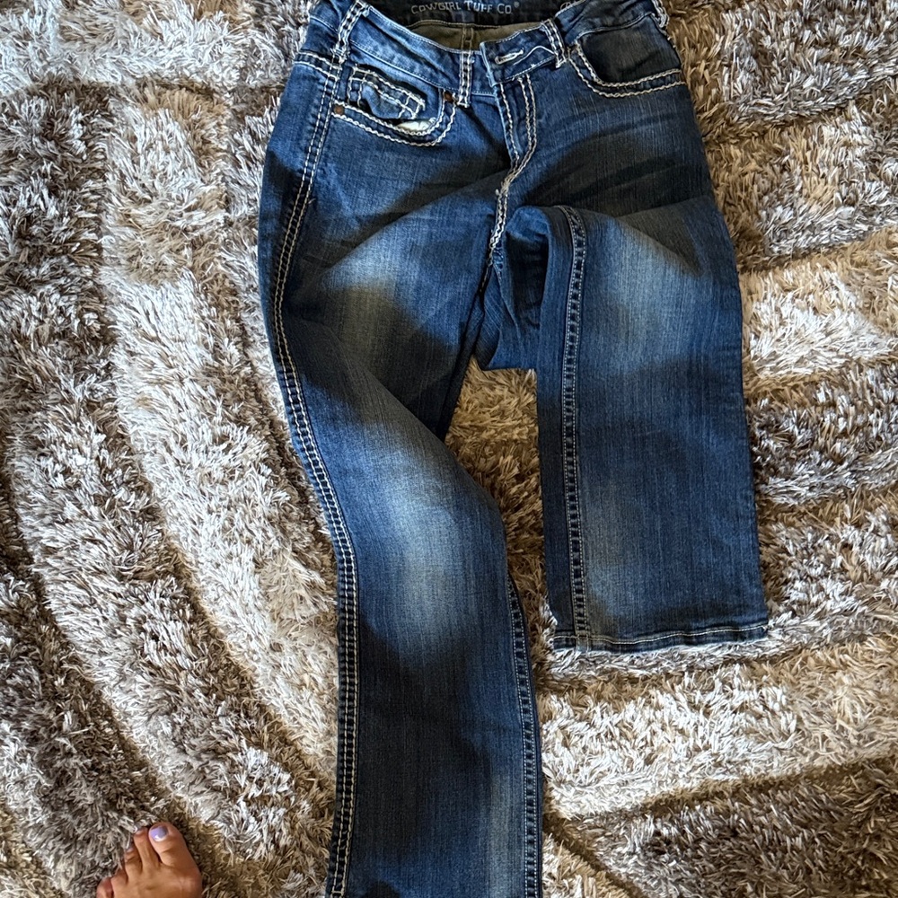 Cowgirl Tuff Women's Boot Cut Jeans - Blue